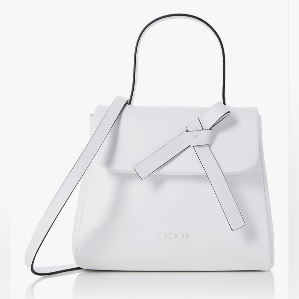 Escada White Leather Handbag